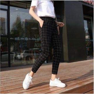 Quần tây caro chất kate mịn đẹp