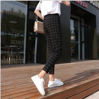 Quần tây caro chất kate mịn đẹp