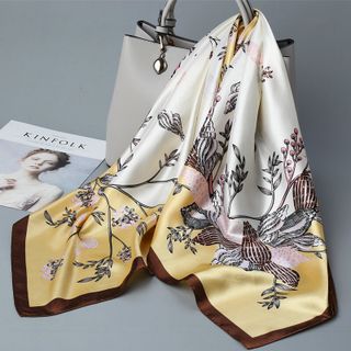 Khăn Quàg Cổ Hình Vuông 90cm Thanh Lịch Cho Nữ