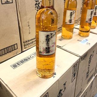Nước Rượ. u Mơ vảy vàng Kikkoman Nhật Bản 500ml