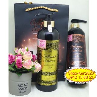 Cặp dầu gội xả Yody Collagen Essence (800ml x2) phục hồi và kích thích mọc tóc