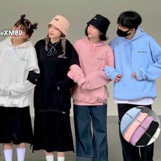 Áo hoodie nỉ ngoại in chữ hàn mền mịn nón 2 lớp