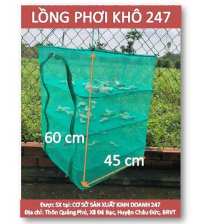 Lồng Phơi Khô 247 – Chống Côn Trùng, Phơi Nhanh Khô