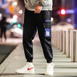Quần kaki 1 túi hộp xanh mềm mịn năng động