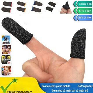 Bộ bao 2 ngón tay chuyên dụng chơi game mobile chống ra mồ hôi tay cảm ứng siêu mượt Mã sản phẩm: 225378