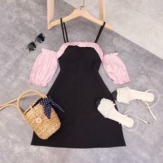 Đầm rớt vai
