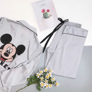 Đồ ngủ tdqd phối túi Mickey CHẤT LỤA QUẢNG CHÂU giá sỉ