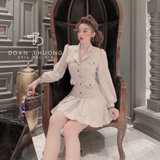Đầm vest dập ly
