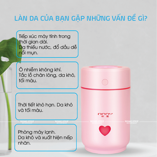 MÁY PHUN SƯƠNG CẤP ẨM VỚI ĐÈN LED NHIỀU MÀU SẮC