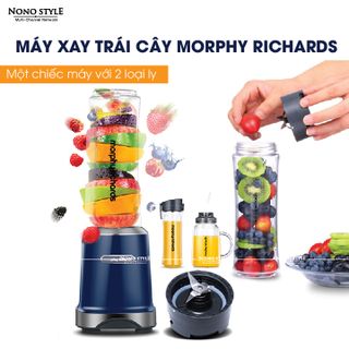 MÁY XAY TRÁI CÂY 02 CỐC ĐÔI - CHÍNH HÃNG MORPHY RICHARDS giá sỉ