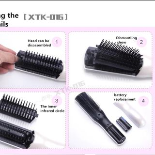 LƯỢC MASSAGE ĐẦU HỒNG NGOẠI - KÍCH THÍCH MỌC TÓC