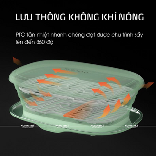 MÁY TIỆT TRÙNG SẤY KHÔ BẰNG TIA UV THIẾT KẾ NHỎ GẤP GỌN TIỆN DỤNG MOIDO HÀN QUỐC