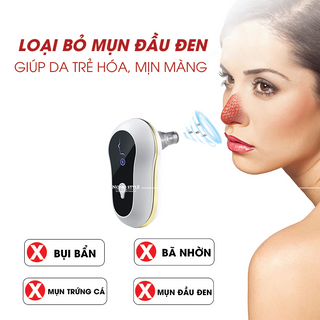MÁY HÚT MỤN ĐẦU ĐEN CẦM TAY MINI LÀM SẠCH TRẺ HÓA DA CAO CẤP