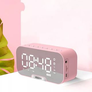 ️Loa Bluetooth Tráng Gương Kiêm Đồng Hồ️