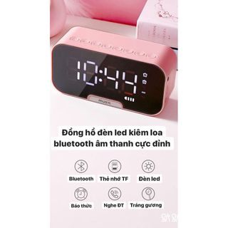 ️Loa Bluetooth Tráng Gương Kiêm Đồng Hồ️