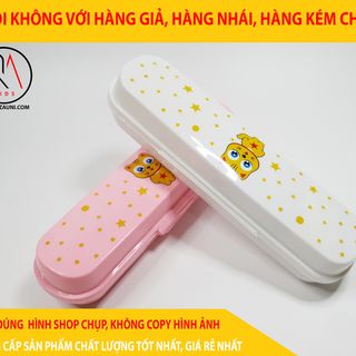 Bộ đũa thìa tập ăn cho bé – hộp nhựa
