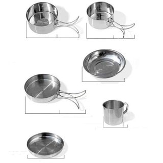 Bộ nồi dã ngoại Camel 8 món xếp gọn CM7103