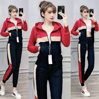 Bộ thể thao áo phối màu TT441 DEAL HOT