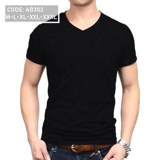 Áo thun trơn body cổ tim