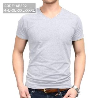 Áo thun trơn body cổ tim