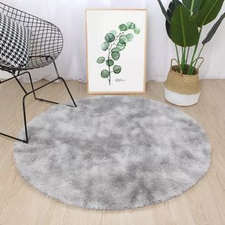 Thảm Lông Tròn Siêu Mịn Trang Trí