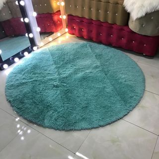 Thảm Lông Tròn Siêu Mịn Trang Trí