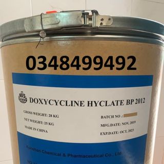 DOXYCYCLINE HCL NGUYÊN LIỆU THÙNG 25KG