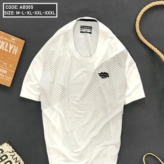 Áo thun nam cổ tròn thể thao in hình