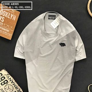 Áo thun nam cổ tròn thể thao in hình