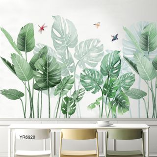 Decal Lá Cây Và Chuồn Chuồn YR6920