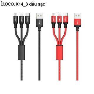 Cáp sạc 3 đầu hoco
