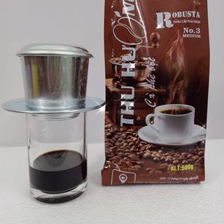 Cà phê bột Thu hường - nước đen - đậm - sánh - hương tự nhiên sản xuất tại Gia Lai - 500gr