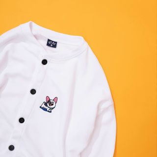 Áo khoác cardigan nỉ ngoại in hình con chó cute