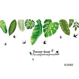 Decal Lá Và Chim Én XL8362