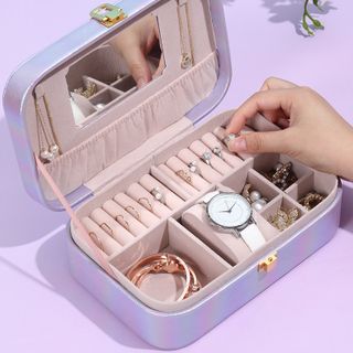 Hộp Trang Sức Da Kim Tuyến