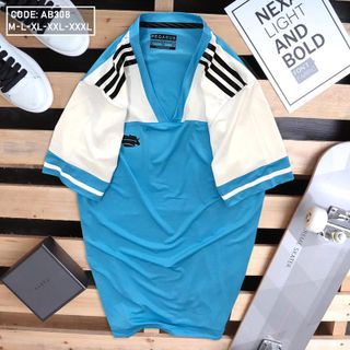 Áo thun nam thẻ thao cổ tim