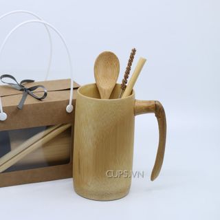 CỐC TRE CÓ QUAI CHỮ L (450ML)