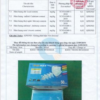 Khẩu trang 4 lớp hiệu Busamas
