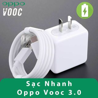 Bộ sạc nhanh 4A Oppo R15 chân Micro, R17 chân Typec chuẩn 3.0 zin new Full Box
