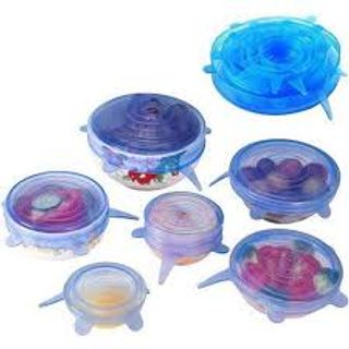 Nắp silicon bảo quản thực phẩm ( set 6 cái)