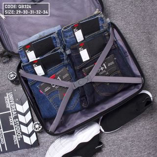 Quần short jean nam trơn cao cấp