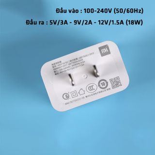 CỦ SẠC NHANH XIAOMI MDY-10-EC (MAX 12V-1.5A)