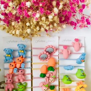 Set 10 cột tóc nhiều hình ngộ nghĩnh siêu yêu