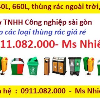 Thùng rác 120 lít 240 lít nắp hở giá rẻ tại bạc liêu- thùng rác nắp kín xanh, cam,vàng-