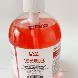 Gel rửa tay khô LAMcosmé 500ml hương Dâu
