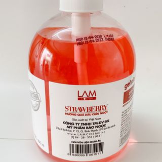 Gel rửa tay khô LAMcosmé 500ml hương Dâu