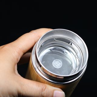 BÌNH GIỮ NHIỆT GỖ KHẮC TÊN (429ML)