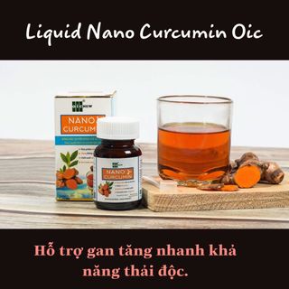 Liquid Nano Curcumin OIC dạng lỏng 50ml - hỗ trợ điều trị dạ dày, đại tràng
