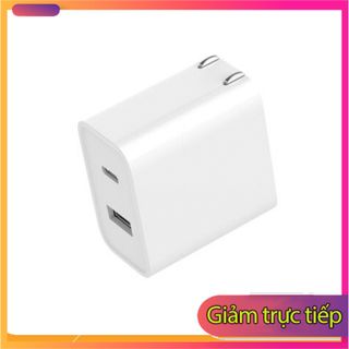 Củ sạc nhanh Xiaomi 1 USB-A Quick Charge 3.0 / 1 USB-C Power Delivery (1A1C) AD16ZM - Max 30W