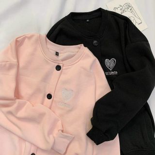 Áo khoác cardigan nỉ ngoại thêu trái tim đẹp